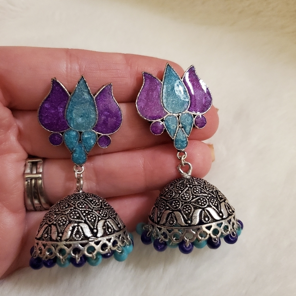 New Beautiful Boho / Indian Jhumka Dangle Earrings